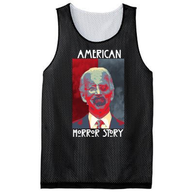 American Horror Funny Anti Biden Mesh Reversible Basketball Jersey Tank