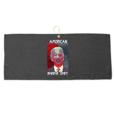 American Horror Funny Anti Biden Large Microfiber Waffle Golf Towel