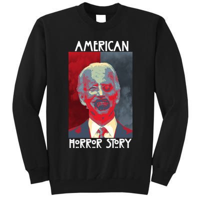 American Horror Funny Anti Biden Tall Sweatshirt
