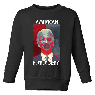 American Horror Funny Anti Biden Toddler Sweatshirt