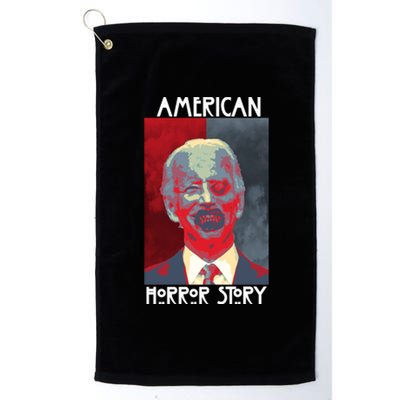 American Horror Funny Anti Biden Platinum Collection Golf Towel