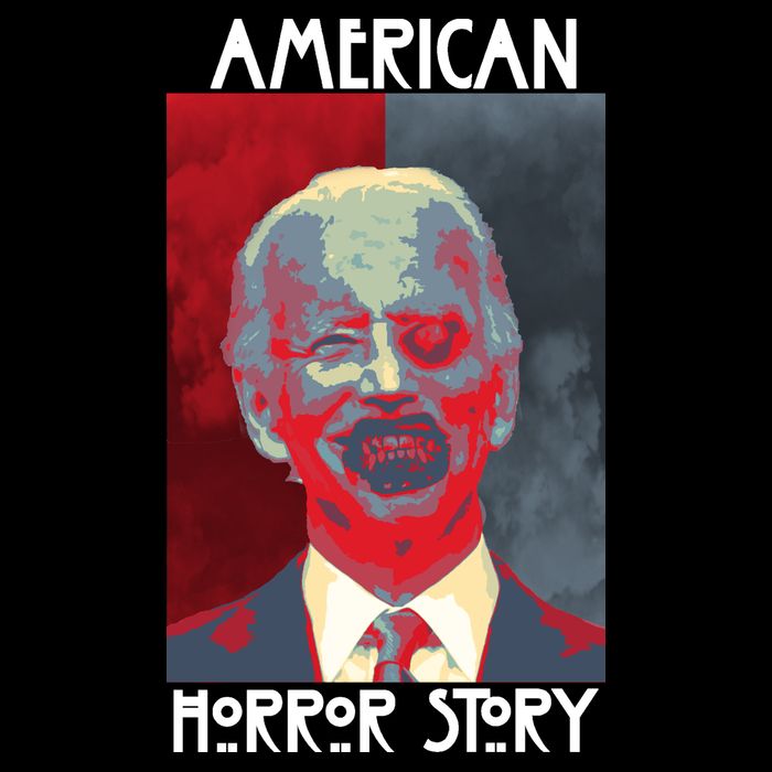 American Horror Funny Anti Biden Wool Snapback Cap