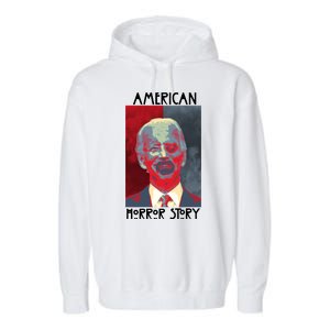 American Horror Funny Anti Biden Garment-Dyed Fleece Hoodie