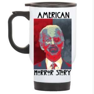 American Horror Funny Anti Biden Stainless Steel Travel Mug