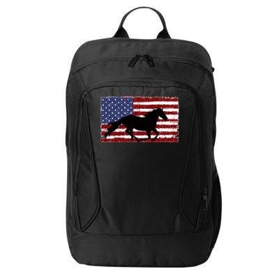 American Horse Flag Vintage City Backpack