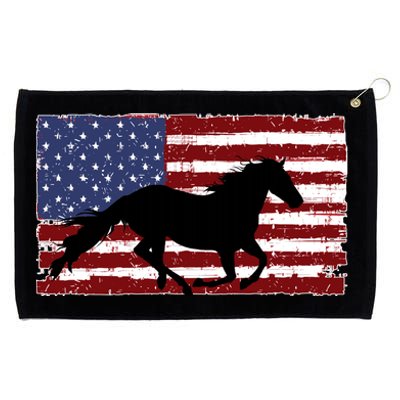 American Horse Flag Vintage Grommeted Golf Towel