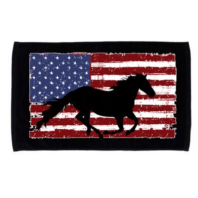 American Horse Flag Vintage Microfiber Hand Towel