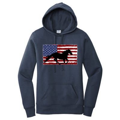 American Horse Flag Vintage Women's Pullover Hoodie