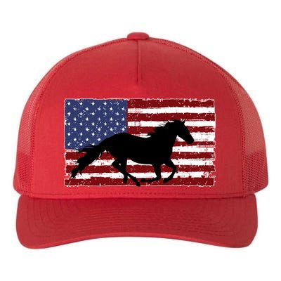 American Horse Flag Vintage Yupoong Adult 5-Panel Trucker Hat