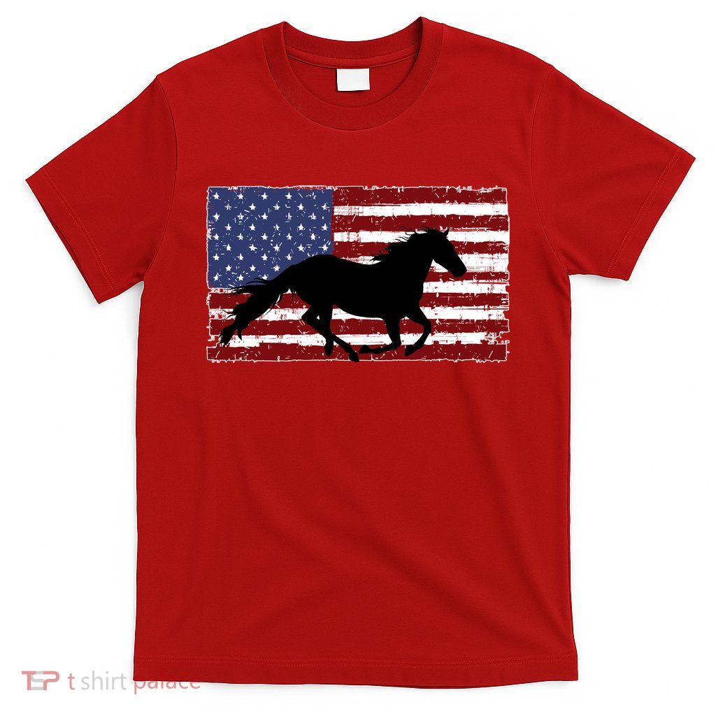 American Horse Flag Vintage T-Shirt
