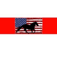 American Horse Flag Vintage Bumper Sticker