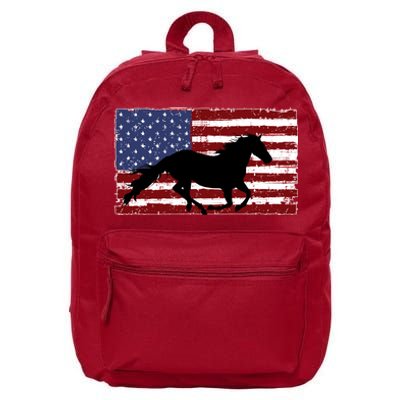 American Horse Flag Vintage 16 in Basic Backpack