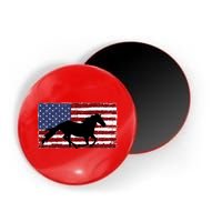 American Horse Flag Vintage Magnet