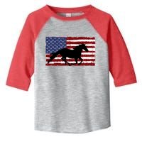 American Horse Flag Vintage Toddler Fine Jersey T-Shirt