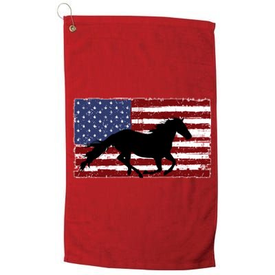 American Horse Flag Vintage Platinum Collection Golf Towel