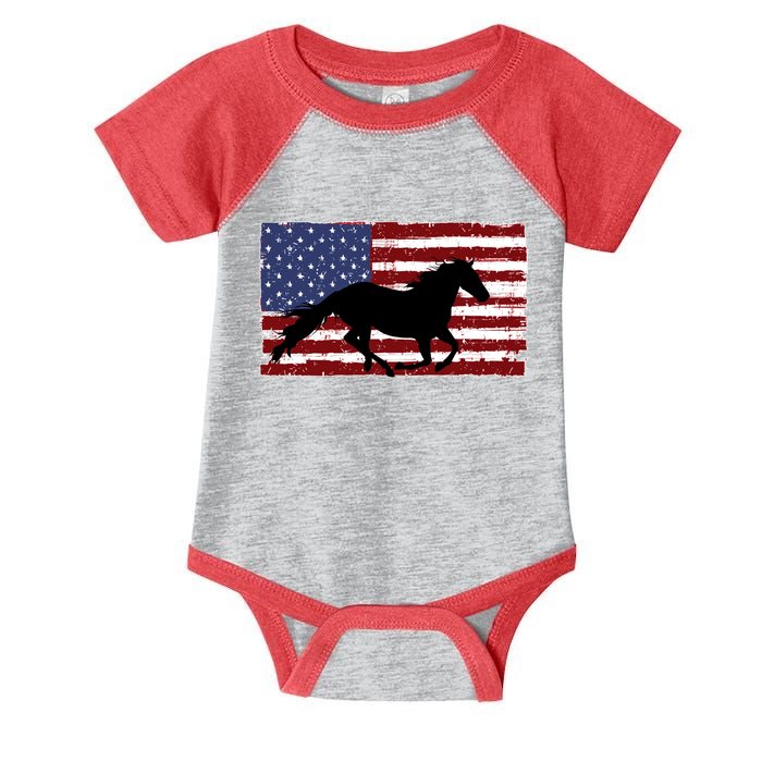 American Horse Flag Vintage Infant Baby Jersey Bodysuit