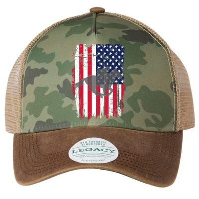 American Horse Racing Flag Legacy Tie Dye Trucker Hat