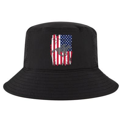 American Horse Racing Flag Cool Comfort Performance Bucket Hat