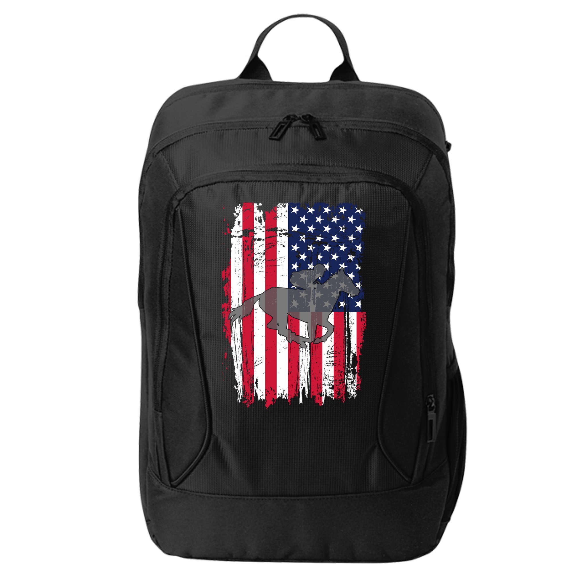 American Horse Racing Flag City Backpack