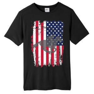 American Horse Racing Flag Tall Fusion ChromaSoft Performance T-Shirt