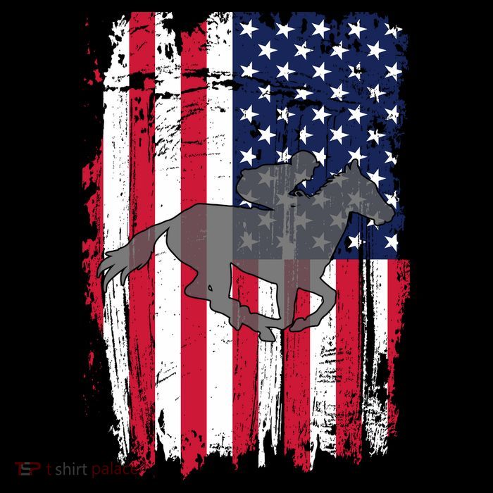American Horse Racing Flag 16 in Basic Backpack