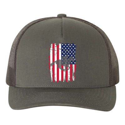 American Horse Racing Flag Yupoong Adult 5-Panel Trucker Hat