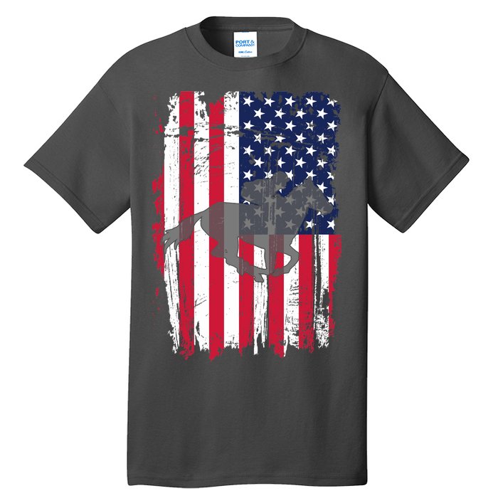 American Horse Racing Flag Tall T-Shirt