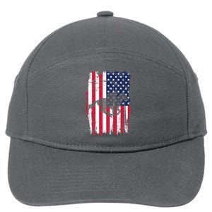 American Horse Racing Flag 7-Panel Snapback Hat