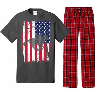 American Horse Racing Flag Pajama Set