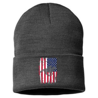 American Horse Racing Flag Sustainable Knit Beanie