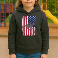 American Horse Racing Flag Kids Hoodie