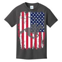 American Horse Racing Flag Kids T-Shirt