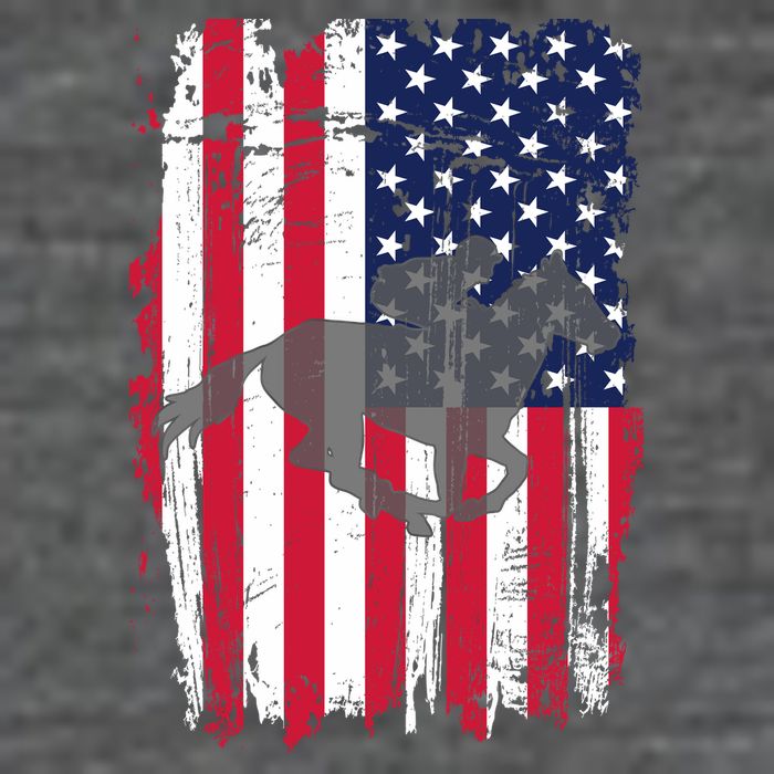American Horse Racing Flag Zip Tote Bag