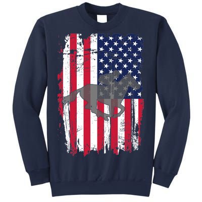 American Horse Racing Flag Sweatshirt