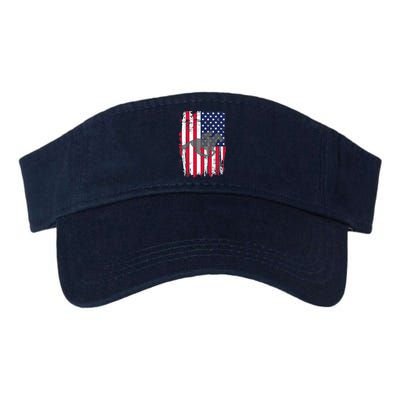 American Horse Racing Flag Valucap Bio-Washed Visor