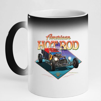 American Hot Rod 11oz Black Color Changing Mug