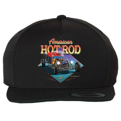 American Hot Rod Wool Snapback Cap