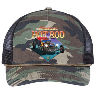 American Hot Rod Retro Rope Trucker Hat Cap