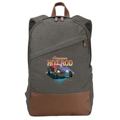 American Hot Rod Cotton Canvas Backpack