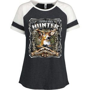 American Hunter Deer Wildlife Enza Ladies Jersey Colorblock Tee