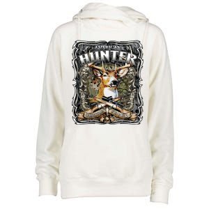 American Hunter Deer Wildlife Womens Funnel Neck Pullover Hood