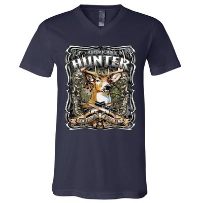 American Hunter Deer Wildlife V-Neck T-Shirt