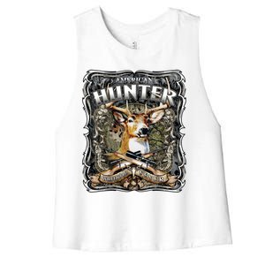 American Hunter Deer Wildlife Women's Racerback Cropped Tank