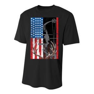 American Hunter USA Flag Youth Performance Sprint T-Shirt