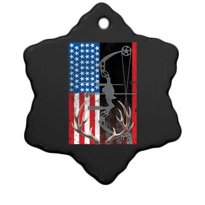 American Hunter USA Flag Ceramic Star Ornament