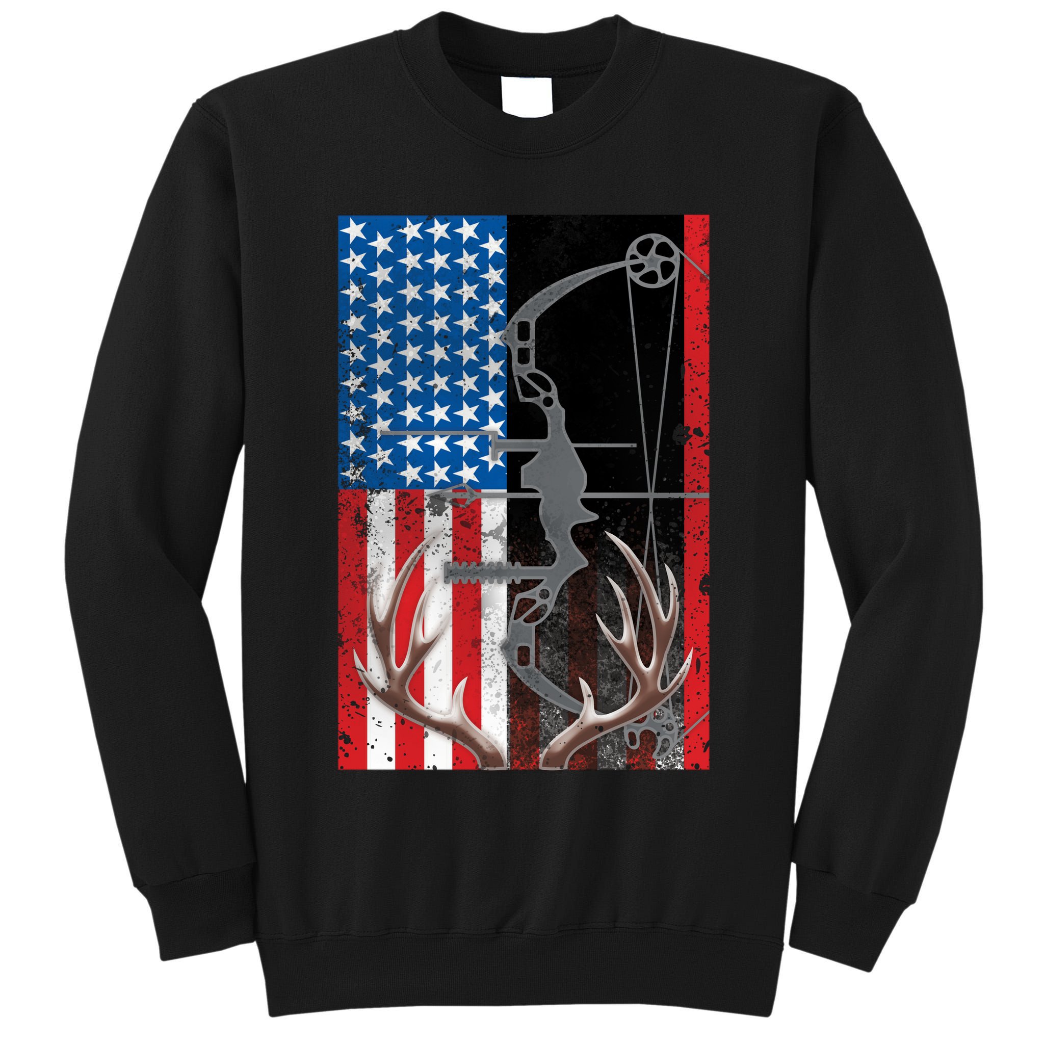 American Hunter USA Flag Tall Sweatshirt