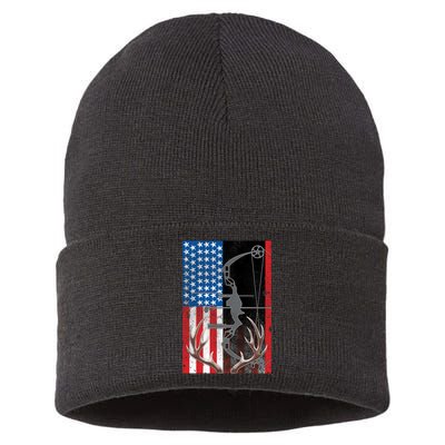 American Hunter USA Flag Sustainable Knit Beanie