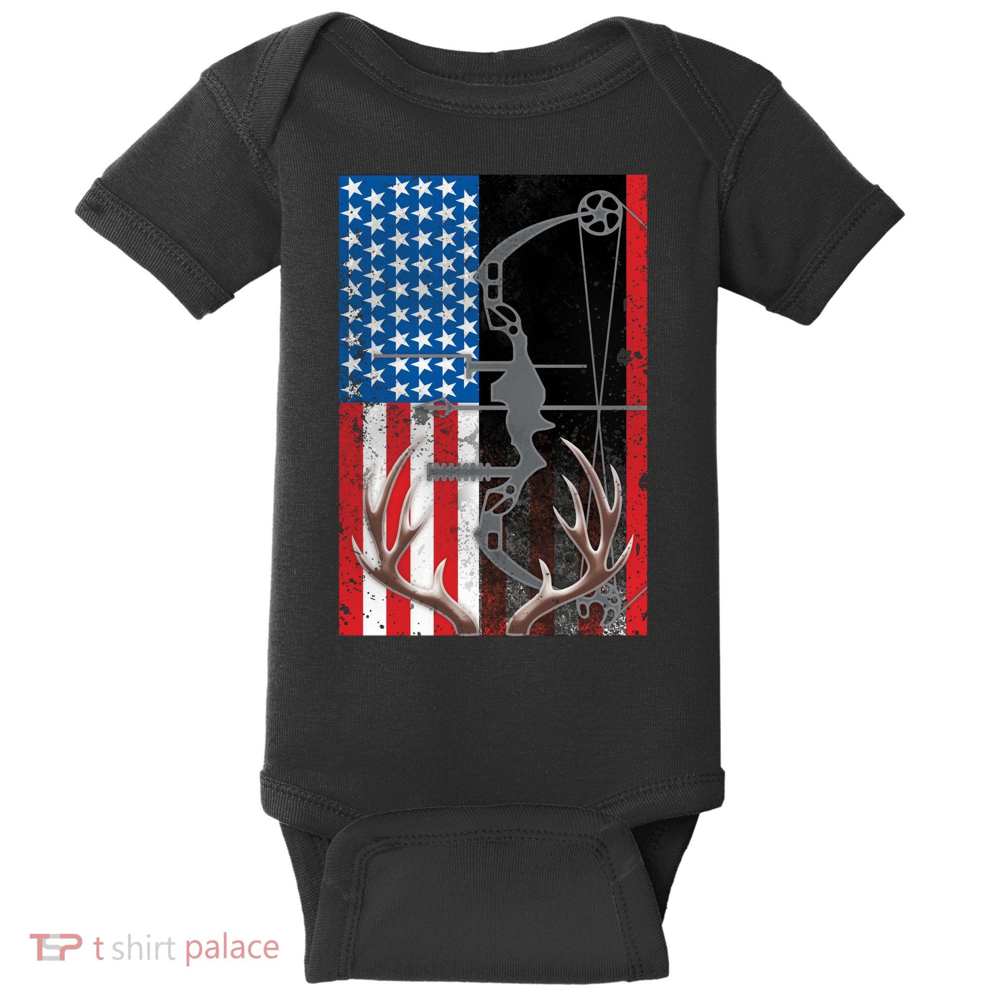 American Hunter USA Flag Baby Bodysuit