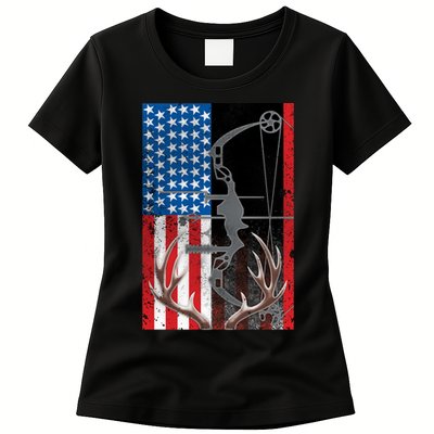 American Hunter USA Flag Womens T-Shirt