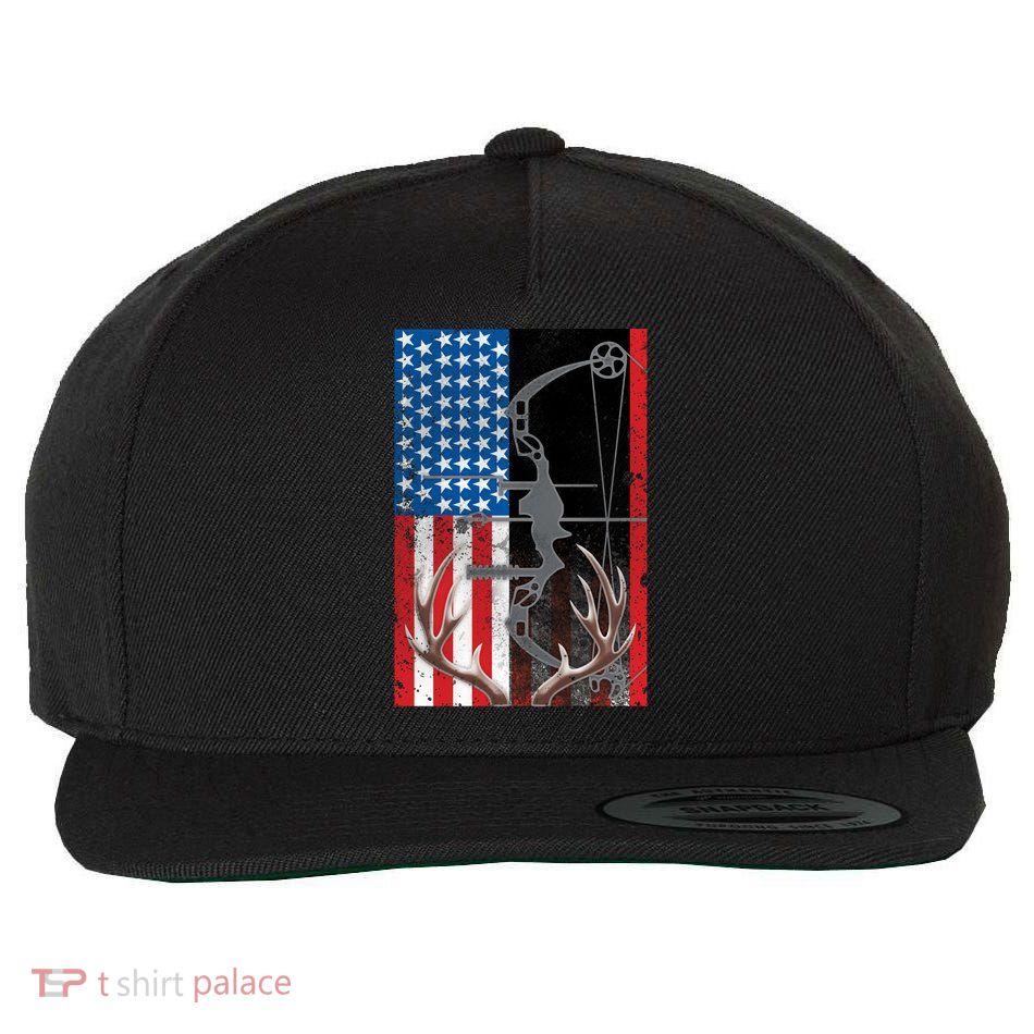 American Hunter USA Flag Wool Snapback Cap